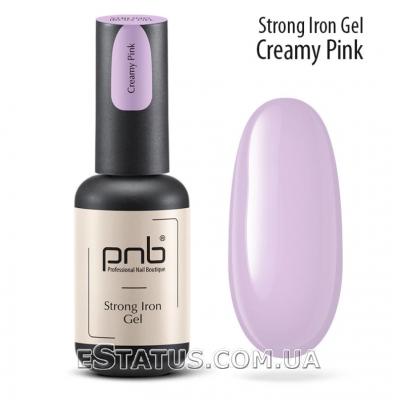 Гель моделюючий рожевий / PNB Strong Iron Gel Creamy Pink, 8 мл