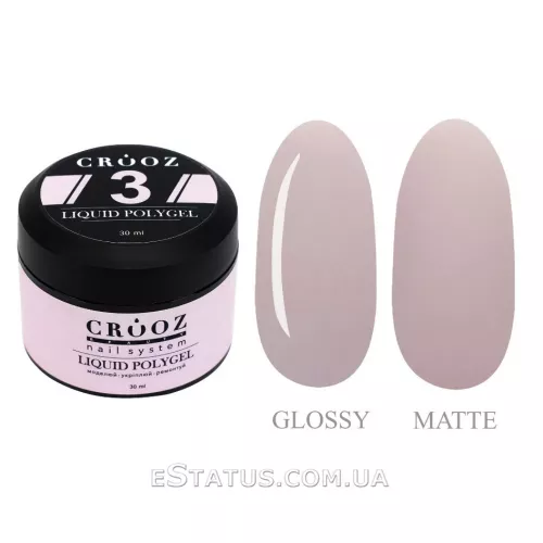 Рідкий полігель Crooz Liquid Polygel №03 (банка), 30 мл Рідкий полігель Crooz Liquid Polygel №03 (банка), 30 мл