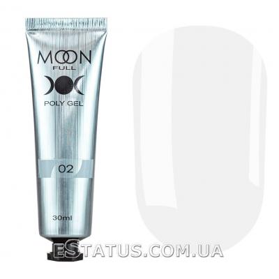 Полигель для ногтей MOON FULL POLY GEL №02 (туба), 30 мл