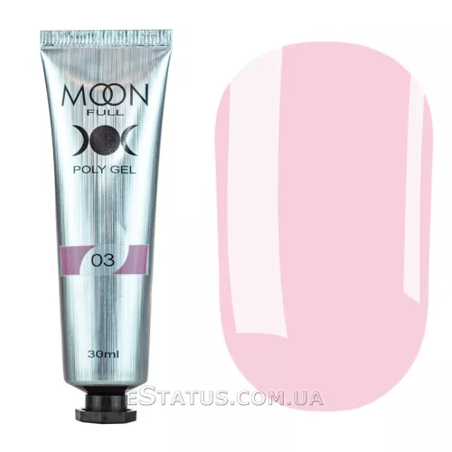Полигель для ногтей MOON FULL POLY GEL №03 (туба), 30 мл
