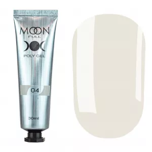 Полигель для ногтей MOON FULL POLY GEL №04 (туба), 30 мл