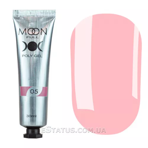 Полигель для ногтей MOON FULL POLY GEL №05 (туба), 30 мл Полигель для ногтей MOON FULL POLY GEL №05 (туба), 30 мл