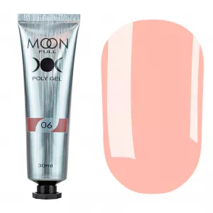 Полигель для ногтей MOON FULL POLY GEL №06 (туба), 30 мл