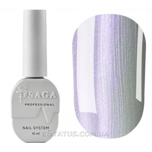 Гель-лак Saga Cat Silk 01 (перламутровый кошачий глаз с фиолетовым отливом), 10 мл