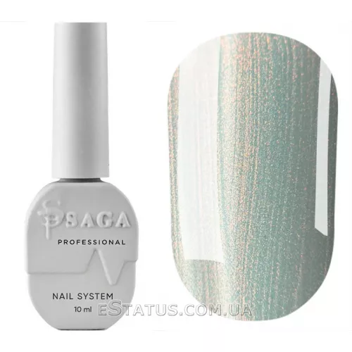 Гель-лак Saga Cat Silk 04 (перламутрове котяче око із золотим відливом), 10 мл