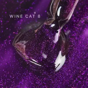 Гель-лак Saga Wine Cat 08 (фіолетовий), 10 мл - Фото 1