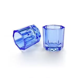 Стеклянный стаканчик для мономера, краски, разведения хны (цвет синий)