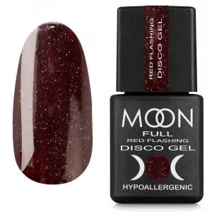 Гель-лак светоотражающий Disсo Gel Moon Full Red Flashing FD09, 8 мл