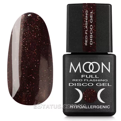 Гель-лак светоотражающий Disсo Gel Moon Full Red Flashing FD10, 8 мл