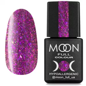 Гель-лак Moon Full Chrome Flake Disko №02 (сиреневый, светоотражающий), 8 мл