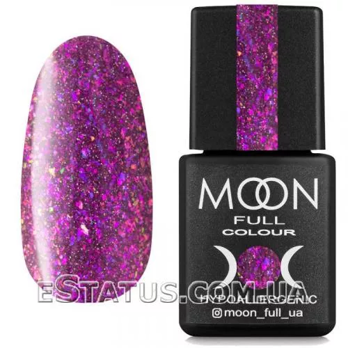 Гель-лак Moon Full Chrome Flake Disko №02 (сиреневый, светоотражающий), 8 мл