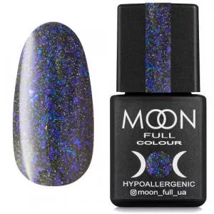 Гель-лак Moon Full Chrome Flake Disko №03 (синий, светоотражающий), 8 мл