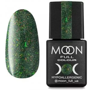 Гель-лак Moon Full Chrome Flake Disko №04 (зеленый, светоотражающий), 8 мл