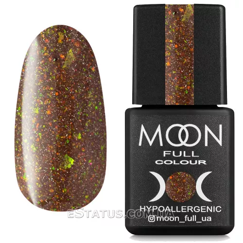 Гель-лак Moon Full Chrome Flake Disko №05 (коричневый, светоотражающий), 8 мл