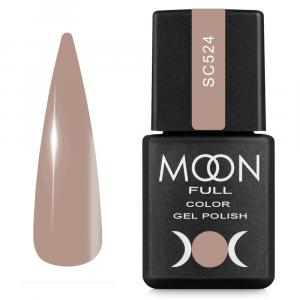Гель-лак Moon Full Color Gel Polish №SC524 (кофейно-молочный, эмаль), 8 мл