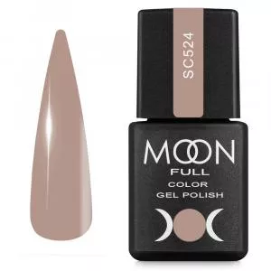 Гель-лак Moon Full Color Gel Polish №SC524 (кофейно-молочный, эмаль), 8 мл