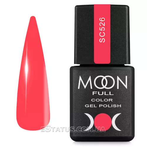 Гель-лак Moon Full Color Gel Polish №SC526 (ярко-розовый, эмаль), 8 мл