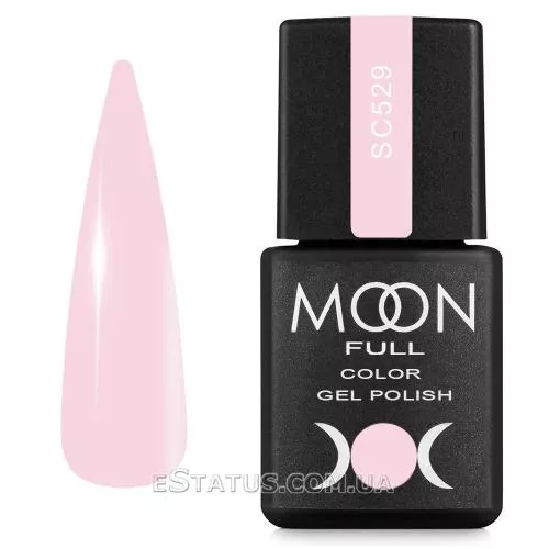 Гель-лак Moon Full Color Gel Polish №SC529 (бледно-розовый, эмаль), 8 мл