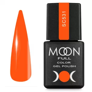 Гель-лак Moon Full Color Gel Polish №SC531 (оранжевый, эмаль), 8 мл