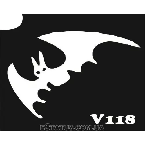 Трафарет для биотату, V 118 Трафарет для биотату, V 118