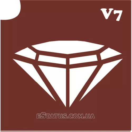 Трафарет для биотату, V 7 Трафарет для биотату, V 7