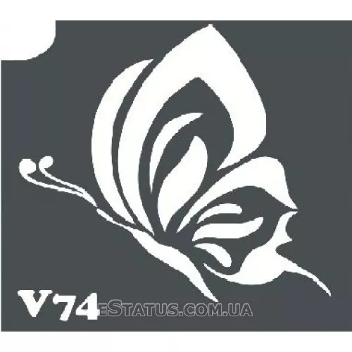 Трафарет для биотату, V 74