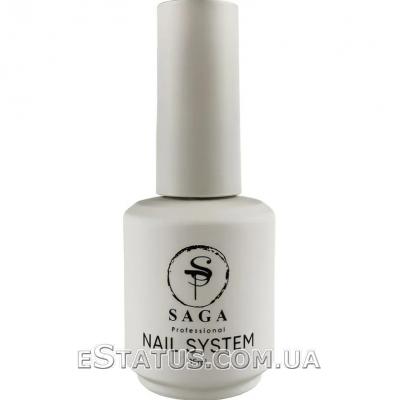 Топ для гель-лака без липкого Saga Professional Top Titanium, 15 мл
