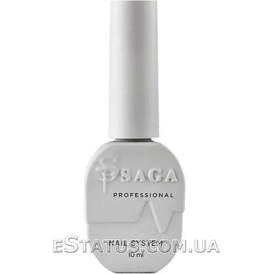 База низькокислотна для гель-лаку Saga Professional Rubber Base Strong, 10 мл