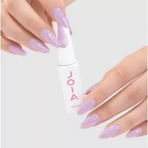 PolyLiquid Gel JOIA vegan Lavender Bloom жидкий гель для укрепления и моделирования (молочно-лиловый с золотой поталью), 8 мл