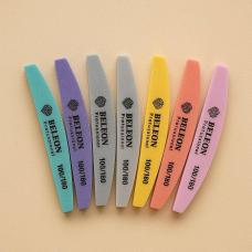 Баф для ногтей Beleon, 100/180 грит, полумесяц