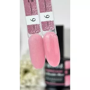 Crooz База Base Shimmer by Annushka Moroz №9 (коралово-рожевий із срібним шиммером), 8 мл