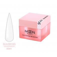 Гель для наращивания Moon Full Builder Gel №SQ 01 (прозрачный), 30 мл