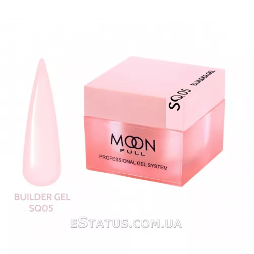Гель для наращивания Moon Full Builder Gel №SQ 05 (светло-розовый), 30 мл Гель для наращивания Moon Full Builder Gel №SQ 05 (светло-розовый), 30 мл