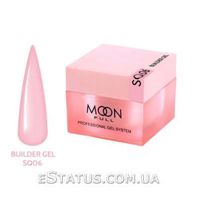 Гель для наращивания Moon Full Builder Gel №SQ 06 (нежно-розовый), 30 мл 