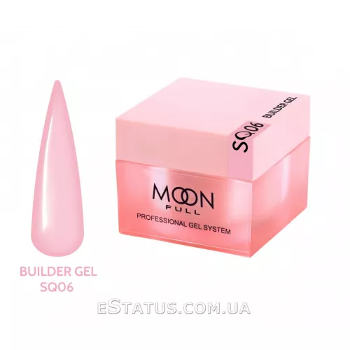 Гель для наращивания Moon Full Builder Gel №SQ 06 (нежно-розовый), 30 мл Гель для наращивания Moon Full Builder Gel №SQ 06 (нежно-розовый), 30 мл