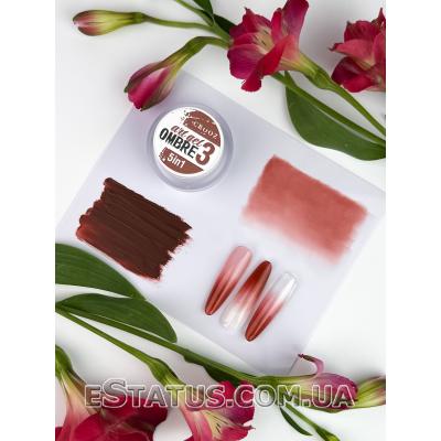 Crooz Гель фарба 5 в 1 Art gel ombre № 03 (винно-червоний), 3 мл