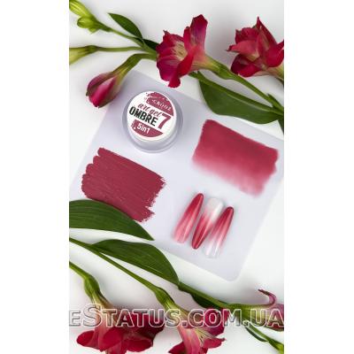 Crooz Гель фарба 5 в 1 Art gel ombre № 07 (малиново-рожевий), 3 мл