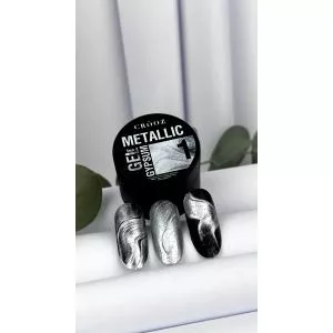 Crooz Гель для дизайна Metallic Gypsum №1 (серебро), 5 мл