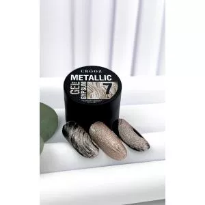Crooz Гель для дизайна Metallic Gypsum №7 (персико-перламутровый), 5 мл 