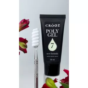 Полігель (акрігель) Crooz Polygel NEW FORMULA №07 milk, 30 мл - Фото 1