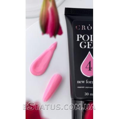 Полигель (акригель) Crooz Polygel NEW FORMULA №04 pink, 30 мл