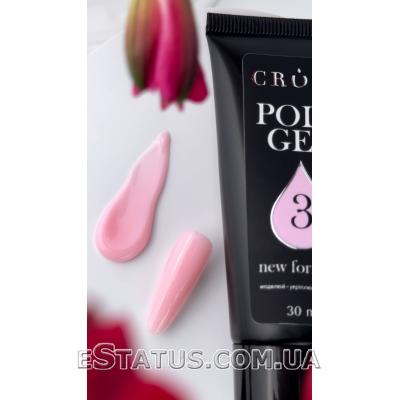 Полигель (акригель) Crooz Polygel NEW FORMULA №03 milk pink, 30 мл 