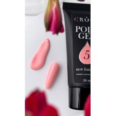 Полигель (акригель) Crooz Polygel NEW FORMULA №05 coral pink, 30 мл