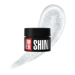 Моделирующий гель Kodi Medium Builder Shine Gel №01 (молочный с серебряным шиммером), 13 мл