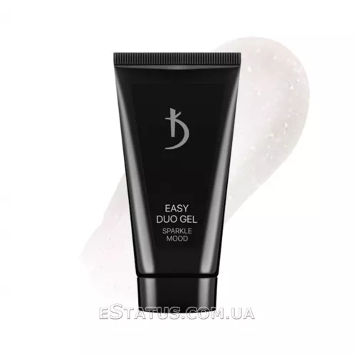 Полигель (Акрил-гель) Kodi Easy Duo Gel Sparkle Mood №1 (молочно-белый с мерцанием), 30 мл