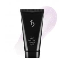 Полигель (Акрил-гель) Kodi Easy Duo Gel Sparkle Mood №7 (светло-сиреневый с голографическим сиянием), 30 мл 