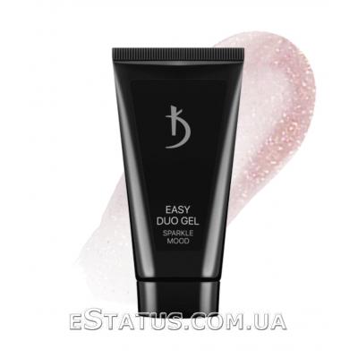 Полигель (Акрил-гель) Kodi Easy Duo Gel Sparkle Mood №9 (бежевый с голографическим сиянием), 30 мл 