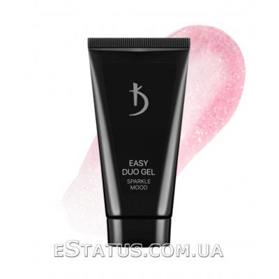 Полигель (Акрил-гель) Kodi Easy Duo Gel Sparkle Mood №11 (розовый с мягким розовым переливом), 30 мл 