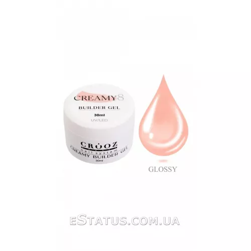 Гель для нарощування Creamy Builder Gel Crooz №8 (світло-пудровий), 30 мл