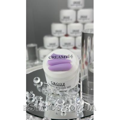 Гель для наращивания Creamy Builder Gel Crooz №14 (светло-лиловый), 15 мл 